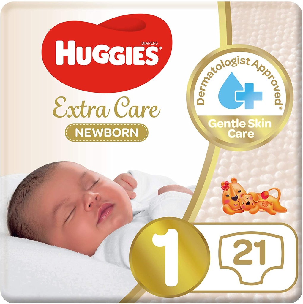 HUGGIES NEW BORN COTTON NO1  21 Diaper 1 Pack