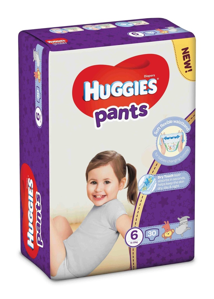 HUGGIES PANTS NO 6 XXL 2 X 30 