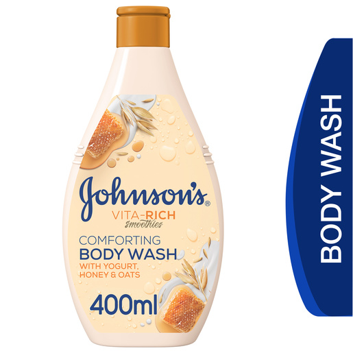 JOHNSON BODY WASH INDULGING PEACH+ YOGURT 400 M