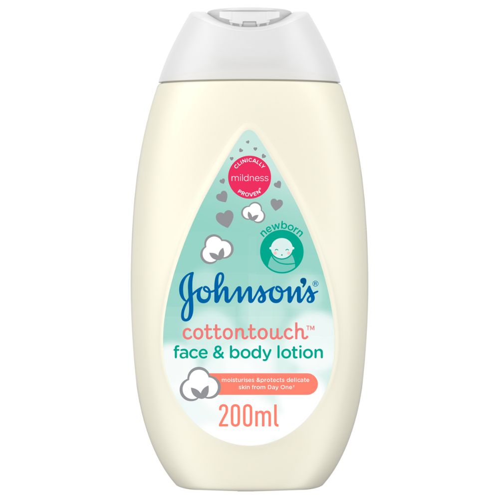 JOHNSON COTTON TOUCH FACE BODY LOTION 200 ML 