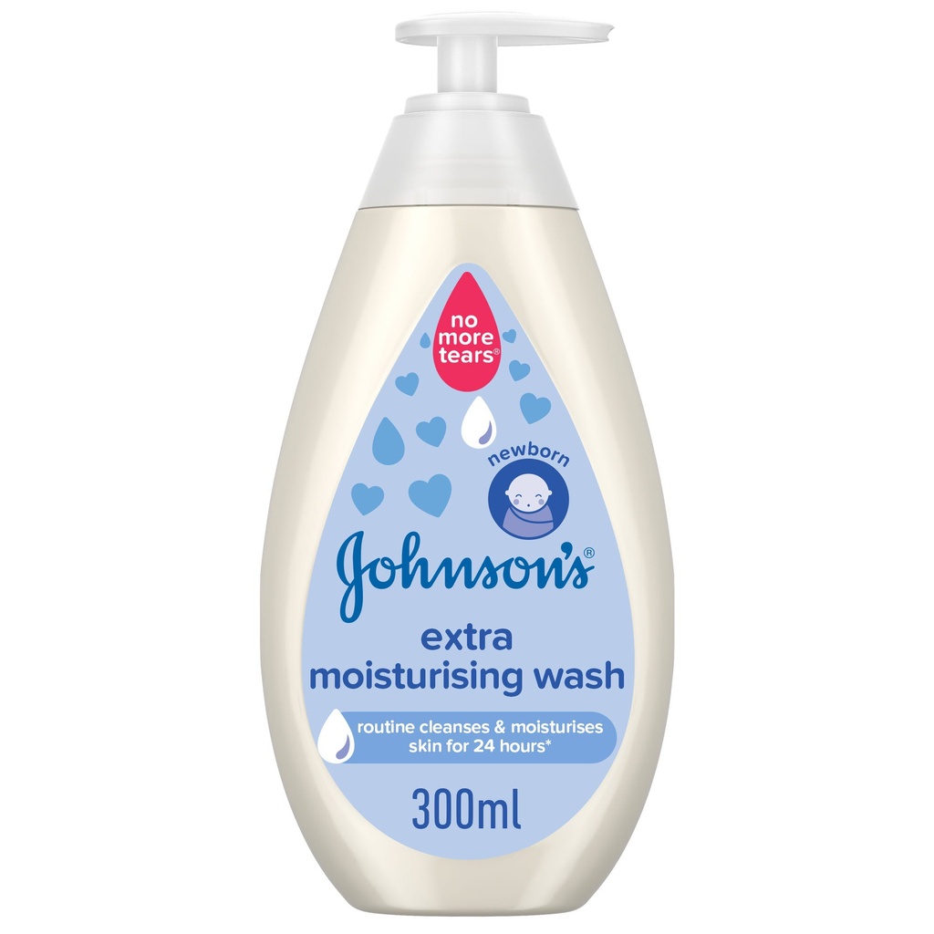 JOHNSONS EXTRA MOISTURISING WASH 300 ML NEW