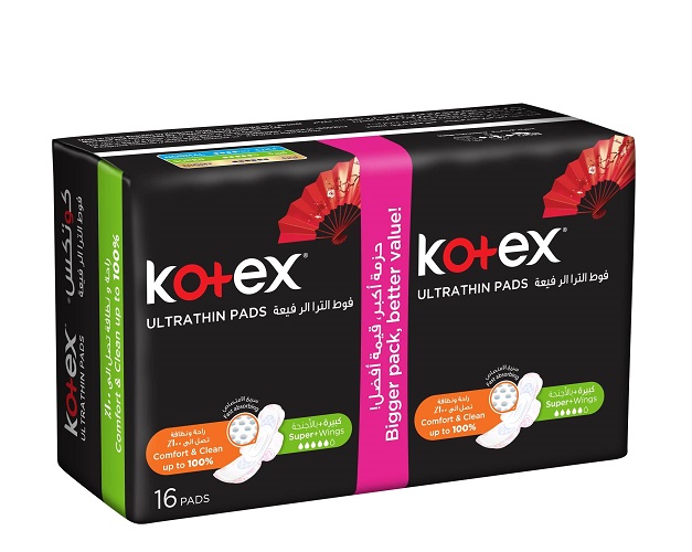 KOTEX UT SUPER +WINGS 16 X16 