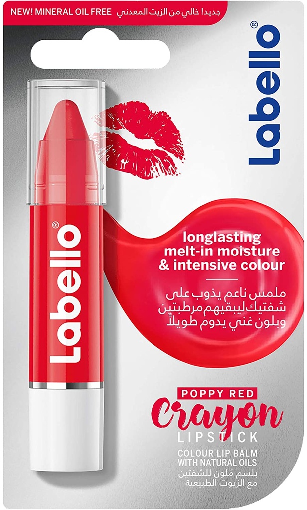 LABELLO LIPSTICK POPPY RED CRAYON 3G