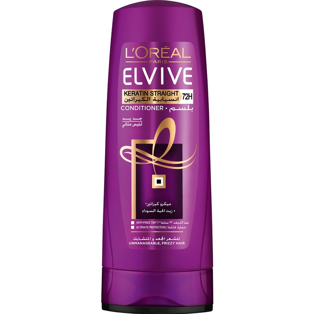 LOREAL ELVIVE KERATIN STRAIGHT CONDITIONER 400 ML