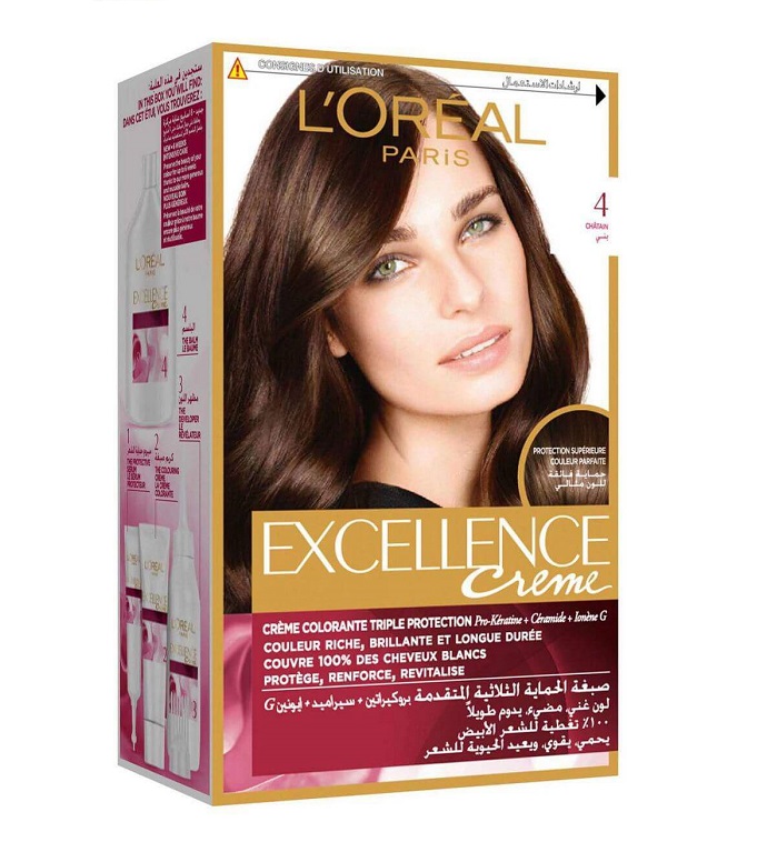 LOREAL EXCELLENCE H/C CHESTNUT BROWN 4