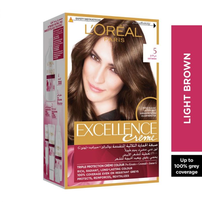 LOREAL EXCELLENCE H/C LIGHT BROWN 5