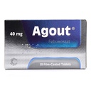 Agout Gout Treatment 40 Mg 30 Pieces