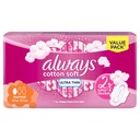 Always Sanitary Napkin Ultra Soft Cotton Normal With Wings 20 Pieces