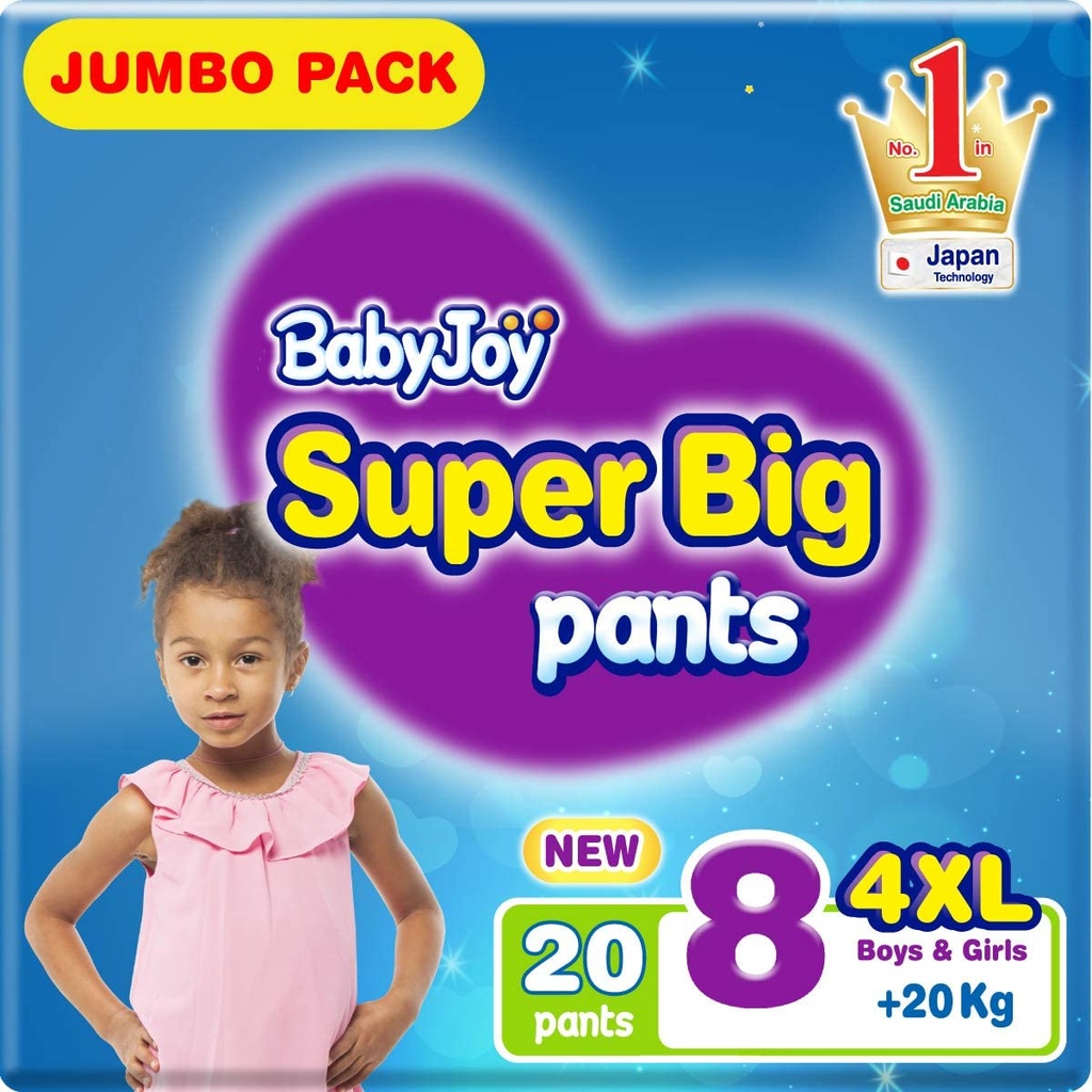 BABY JOY CULOTTE NO 8 4XL 20 DIAPER 1 Pack