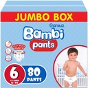 BAMBI PANTS XXL NO6 80 Diaper 1 Pack  