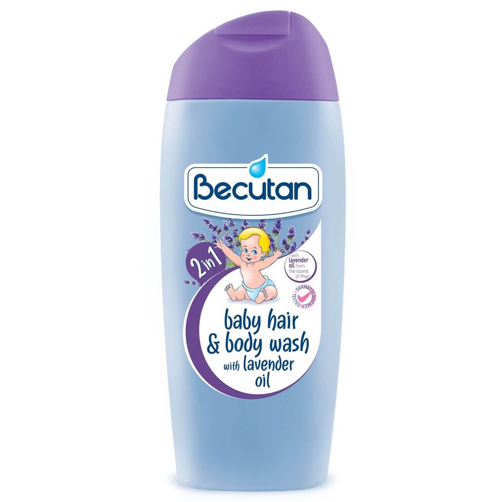 BECUTAN SHAMPOO AND BATH 2 in 1 (LAVANDER) 200 ML