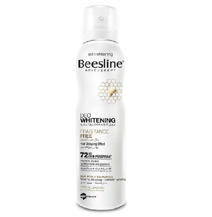 BEESLINE DEO WHITINING FRAGRANCE FREE SPRAY 150 ML