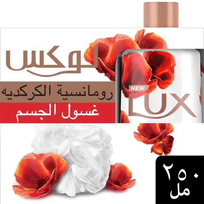 LUX SHOWER GEL ROMANTIC HIBISCUS 250 ML + KIT