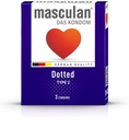 MASCULAN DOTTED  3 CONDOMS