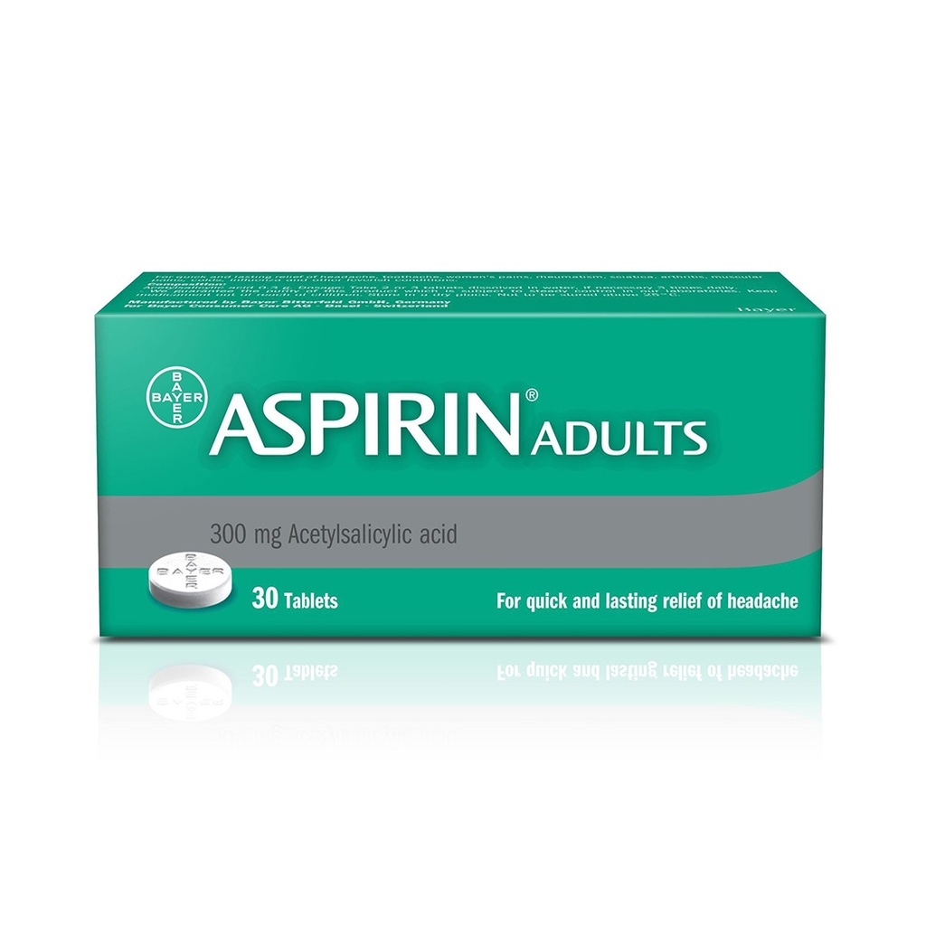 ASPIRIN ADULT 300 MG 30 TAB