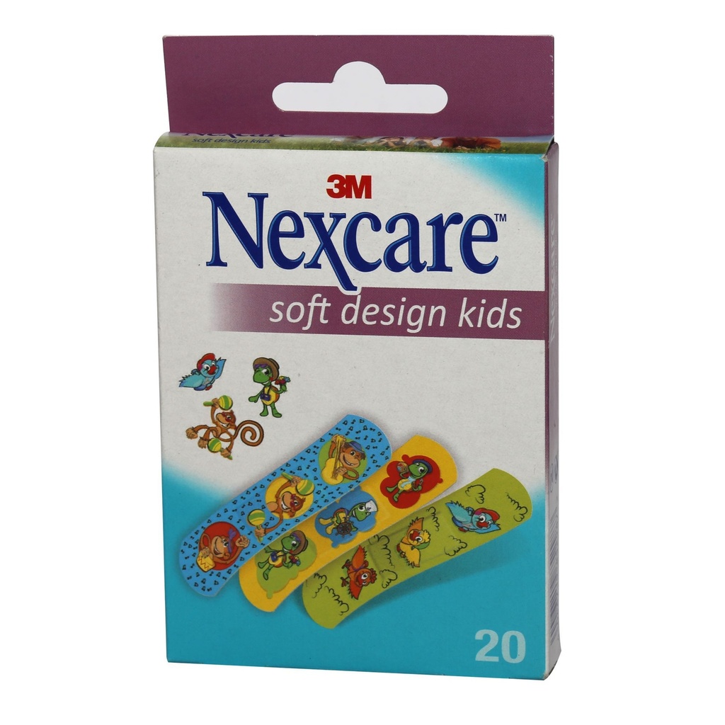 NEXCARE SOFT DESIGN KIDS PLASTER 20 PCS