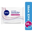 NIVEA GENTLE FACIAL CLEANSING WIPES DRY SENS 25 PC