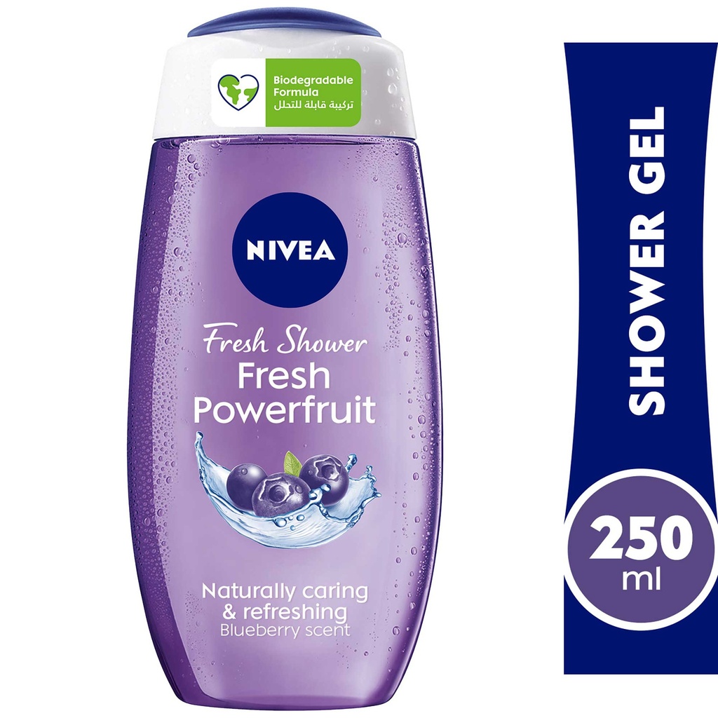 NIVEA SHOWER GEL POWER FRUIT RELAX 250ML ART.NO.81