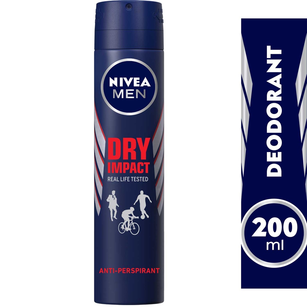 NIVEA SPRAY FOR MEN DRY IMPACT 200ML ART.NO.81605