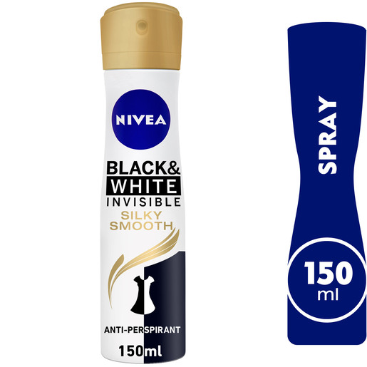 NIVEA WHITE INVISIBL SILKY SMOOTH SPRAY  150 ML 