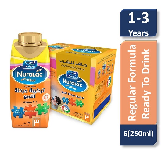 NURALAC PLUS MILK LIQUID NO 3 6 X 250 ML 