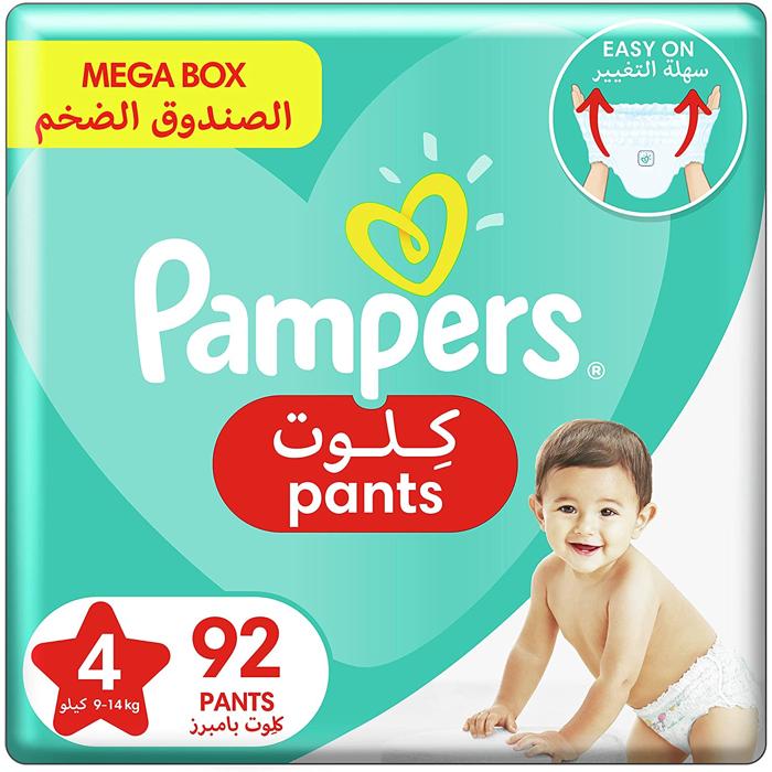 PAMPERS PANT NO 4  92 DIAPER  1 Pack