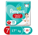 PAMPERS PANTS NO7  17+KG  35 DIAPER 1 Pack