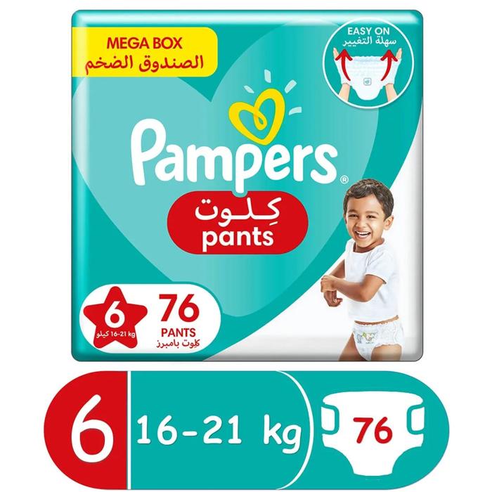 PAMPERS PANTS XXL NO 6  76 DIAPER 1 Pack