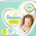 PAMPERS PREMIUM CARE NO1 NEW BORN  50 DIAPER 1 Pack