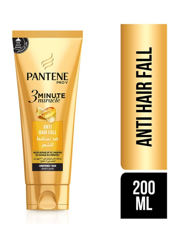 PANTENE 3 MINUTE ANTI HAIR FALL COND +MASK 200 ML 