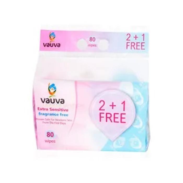 VAUVA BABY WAIPS 80  2 + 1  FREE 