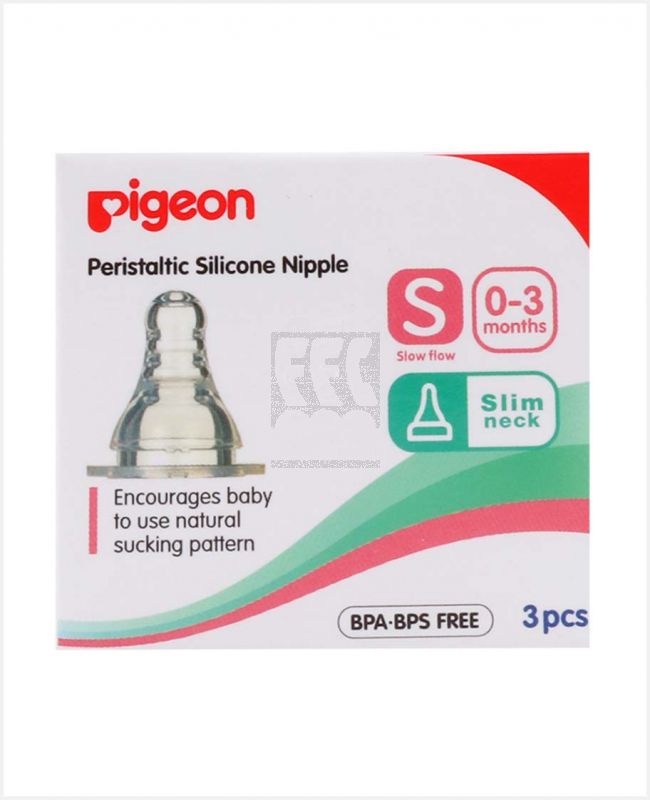 PIGEON PERISTALTIC NIPPLE (S) 3PCS/BOX 17351