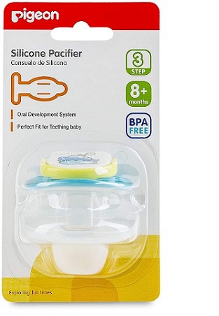 PIGEON SILICON PACIFIER S-3 SHIP BPA FREE