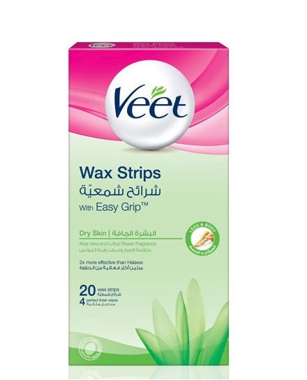 VEET WAX STRIPS DRY SKIN 20 PCS