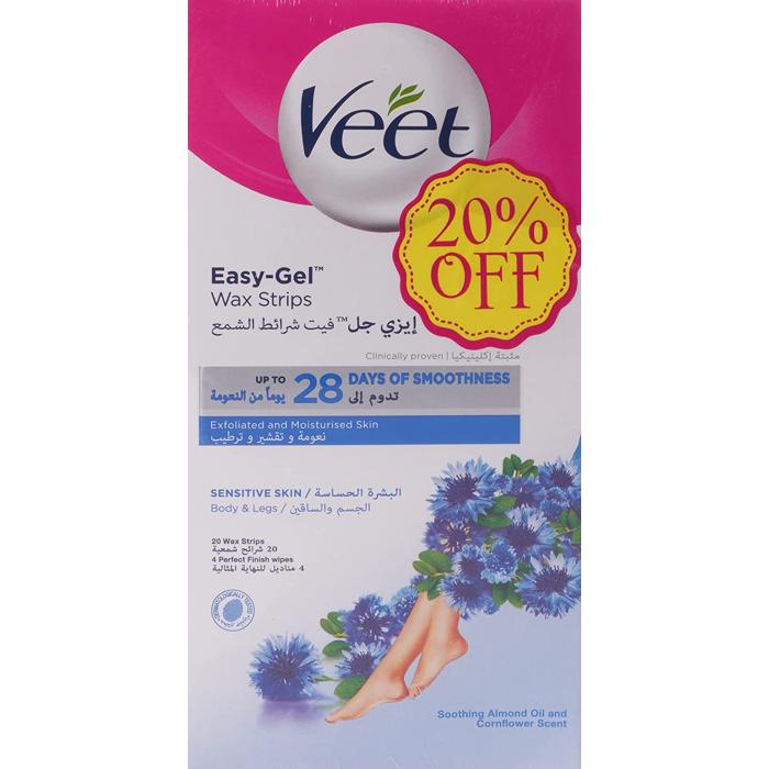 VEET WAX STRIPS SENSITIVE SKIN 30+10 FREE