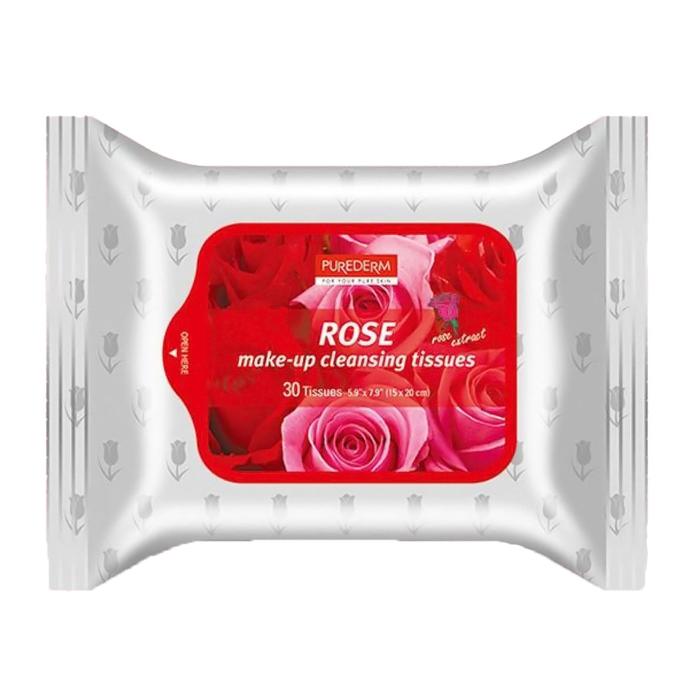 PUREDERM ROSE MAKE UP CLEANSING TISSUES 30 PC