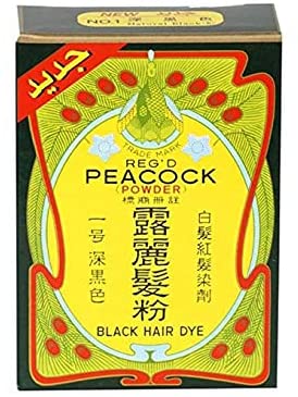 Peacock Black Hair Powder