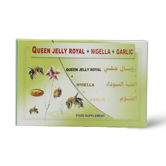 QUEEN JELLY ROYAL NIGELLA + GARLIC 30 CAP