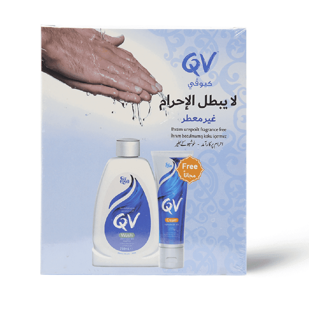 QV GENTLE WASH 250 + QV CREAM 50 GM FREE