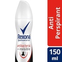 REXONA ANTIBACTERI + INVISIBL WOMEN DEO SPRAY 150M