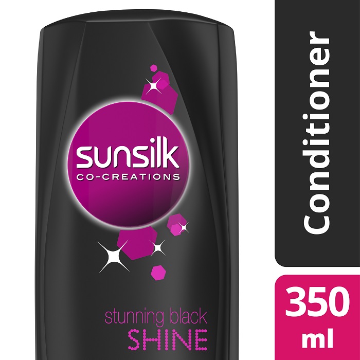 SUNSILK COND STUNNING BLACK SHINE 350 ML