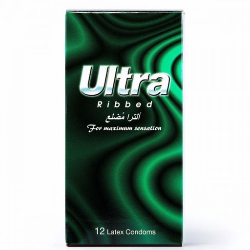 ULTRA  RIBBED  CONDOM 12 PCS