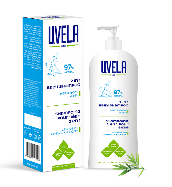 UVELA 2 IN 1 BABY SHAMPOO & WASH 250 ML 