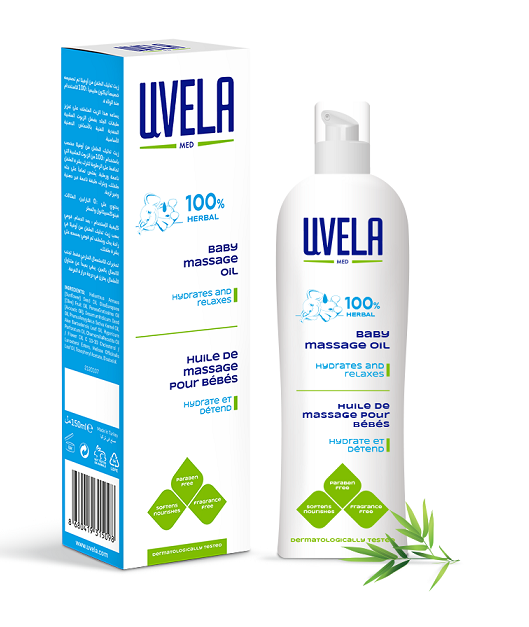 UVELA BABY MASSAGE OIL SENSITIVE 150 ML 