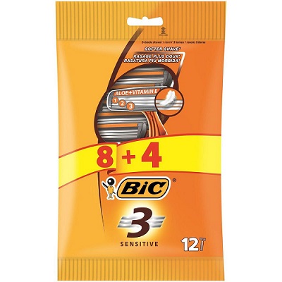 BIC BLU 3 SENSITIVE 8 + 4 PEC 