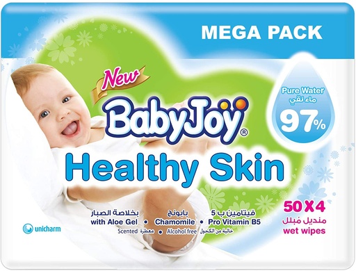 Baby Joy Diapers Mega Pack Healthy Skin 50 Wipe 1 Pack