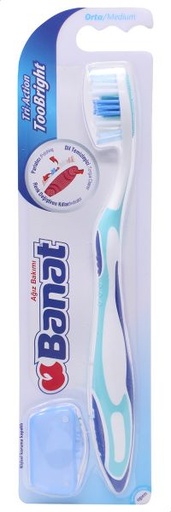 Banat Toothbrush Tri Action Toobright Medium