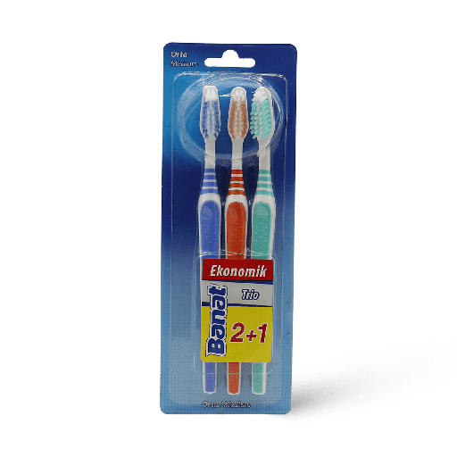 Banat Toothbrush Trio Medium 3 Pieces