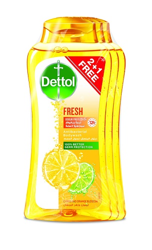 DETTOL BODY WASH FRESH 250ML 2+1 FREE