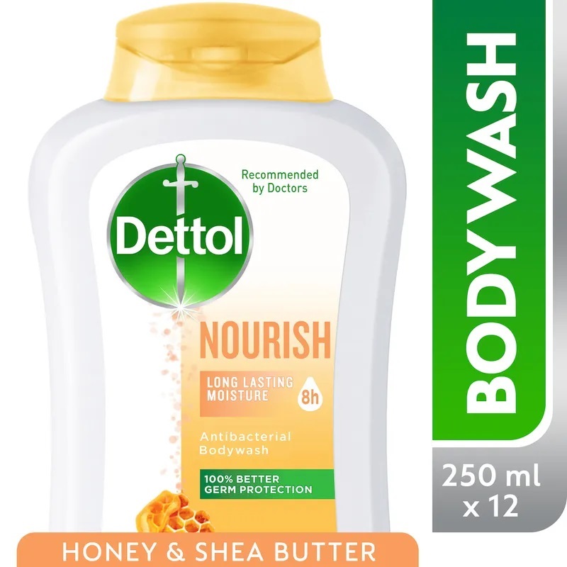 DETTOL NOURISH BODY WASH HONEY& SHEA BUTTER 250 ML